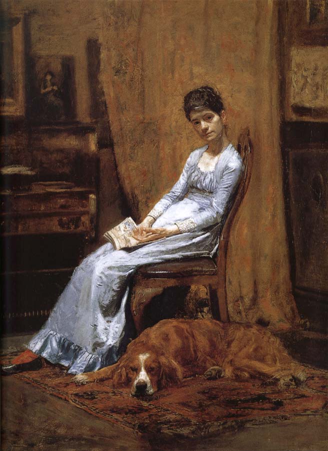 The Artist-s wife and his dog